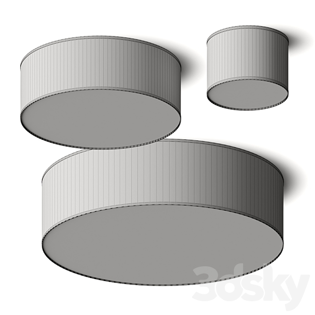 CB2 Boom Drum Ceiling Lamp 3ds Max - thumbnail 3