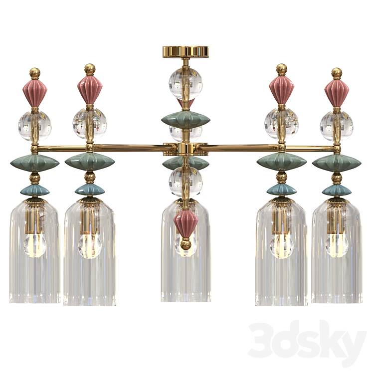 Ceiling chandelier Odeon Light Bizet 3DS Max Model - thumbnail 2