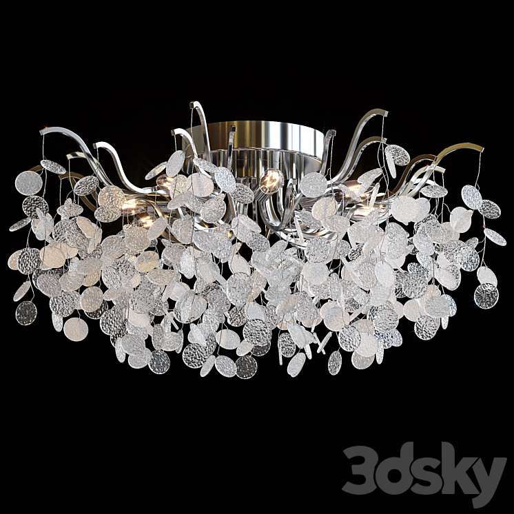 Ceiling lamp Divinare Spumante 7288\/26 PL-8 3DS Max Model - thumbnail 1