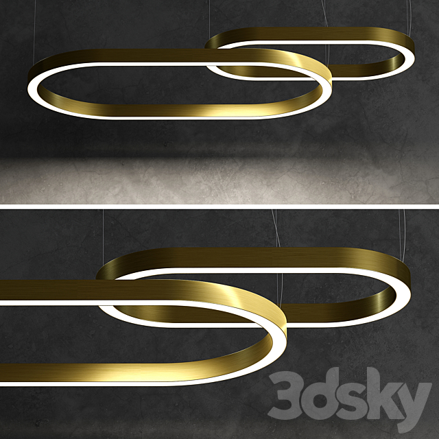 Ceiling lamp Ellipse from Forstlight 3ds Max - thumbnail 1