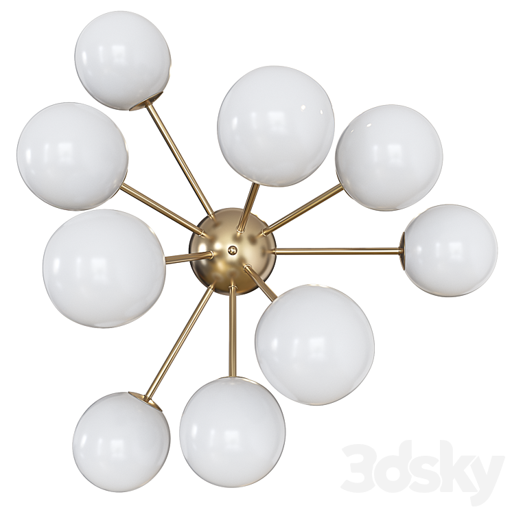 Ceiling lamp Freya Alexis 3DS Max Model - thumbnail 2