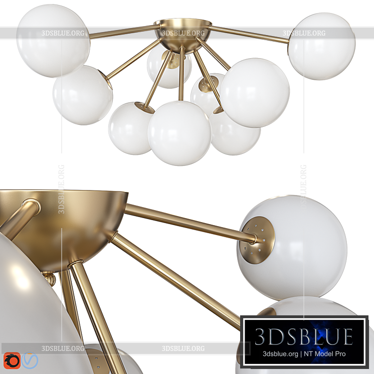 Ceiling lamp Freya Alexis 3DS Max - thumbnail 3