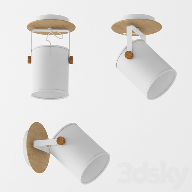 Ceiling lamps and sconces TK Lighting Series Relax White 3DSMax File - thumbnail 3