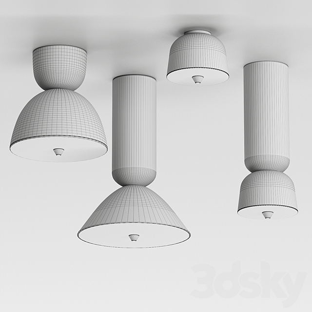 Ceiling lamps with Aliexpress 010 3DS Max Model - thumbnail 3