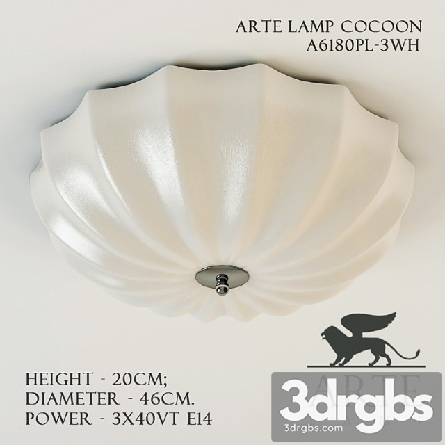 Ceiling Light Ni Arte Lamp A6180pl zvg Cocoon 3dsmax Download - thumbnail 1