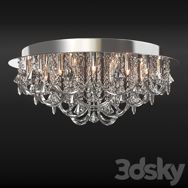 chandelier 3123_Crome 3DS Max Model - thumbnail 1