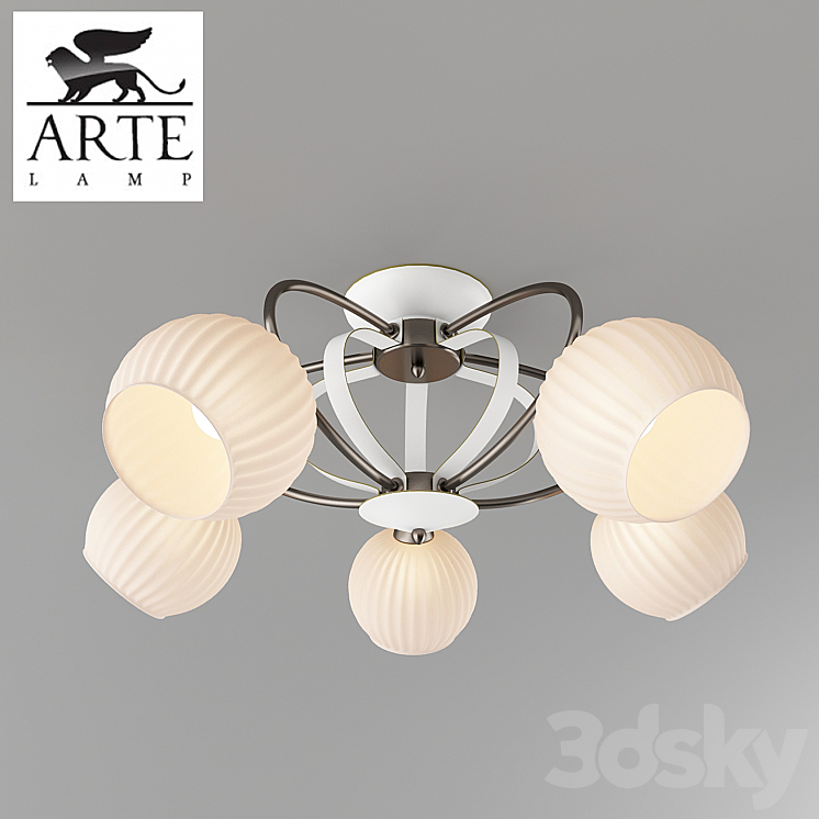 Chandelier ARTE LAMP A6342PL-5WG 3DS Max - thumbnail 1