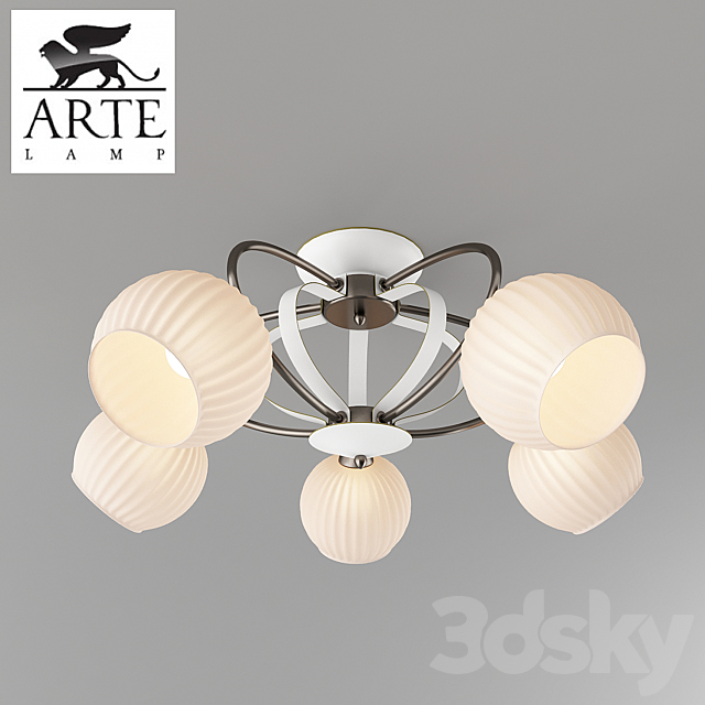 Chandelier ARTE LAMP A6342PL-5WG 3DS Max Model - thumbnail 1