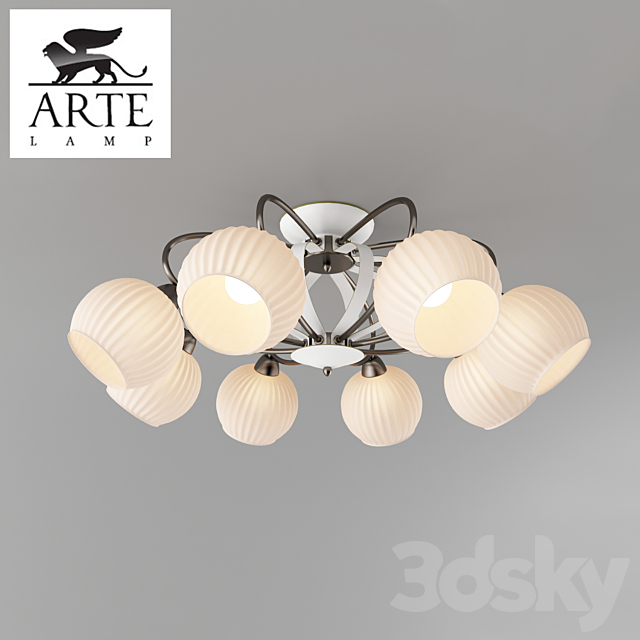 Chandelier ARTE LAMP A6342PL-8WG 3ds Max - thumbnail 1