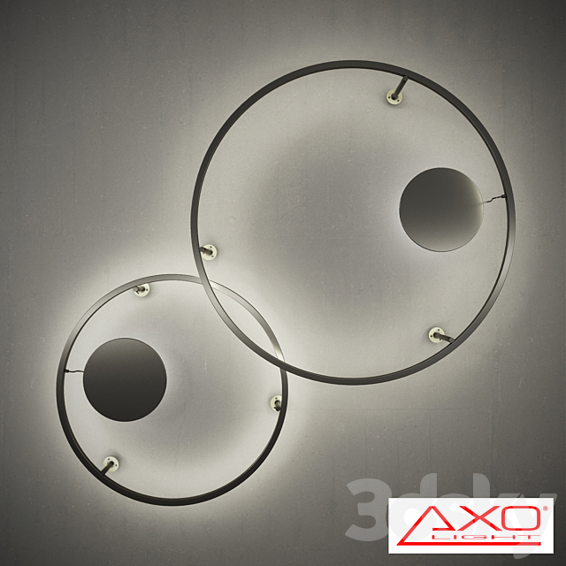 Chandelier AXO light a series of U-LIGHT model PLULX090 _ PLULX120 _ PLULX160 3DS Max Model - thumbnail 2