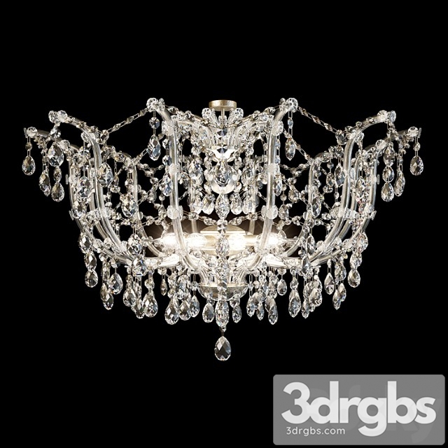 Chandelier due effe 8 lamp 3dsmax Download - thumbnail 1