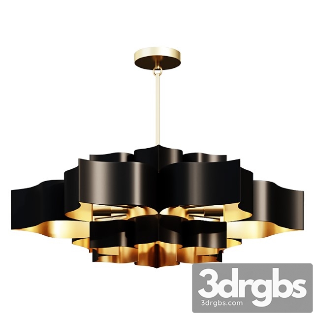 Chandelier grand lotus chandelier sku ch15325 bk lamp - thumbnail 1