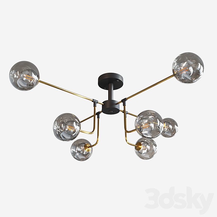 Chandelier Lampatron Agira – 6\/8\/10 lamps 3DS Max - thumbnail 2