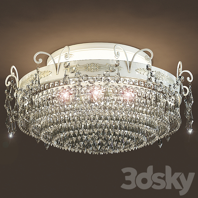 Chandelier Masiero Glasse 4010 PL8 P01 3DSMax File - thumbnail 1