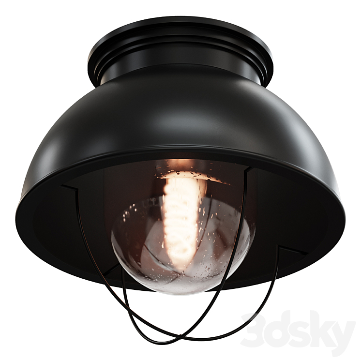 Chandelier NANTUCKET CEILING LIGHT SKU FM0401 BLACK lamp 3DS Max - thumbnail 1