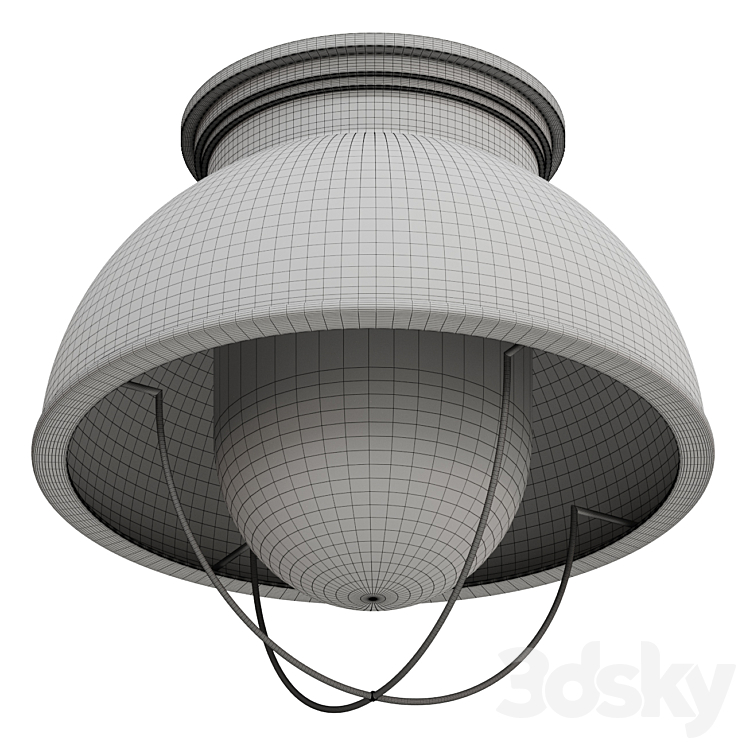 Chandelier NANTUCKET CEILING LIGHT SKU FM0401 BLACK lamp 3DS Max - thumbnail 2