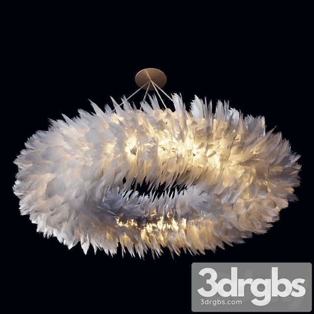 Chandelier Pero White D61 3dsmax Download - thumbnail 1