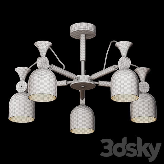 Chandelier Velante 225-003-05 and 225-023-05 3DS Max Model - thumbnail 5