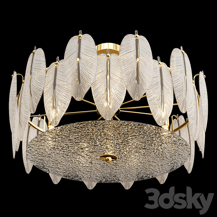 Chandelier With Feathers 3DS Max - thumbnail 2