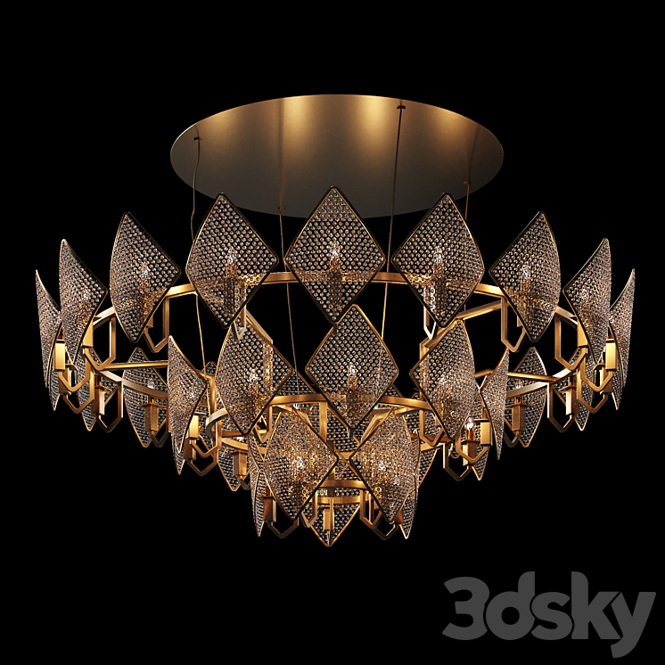 Chandeliers Baga by Patrizia gargandi 3DS Max Model - thumbnail 1