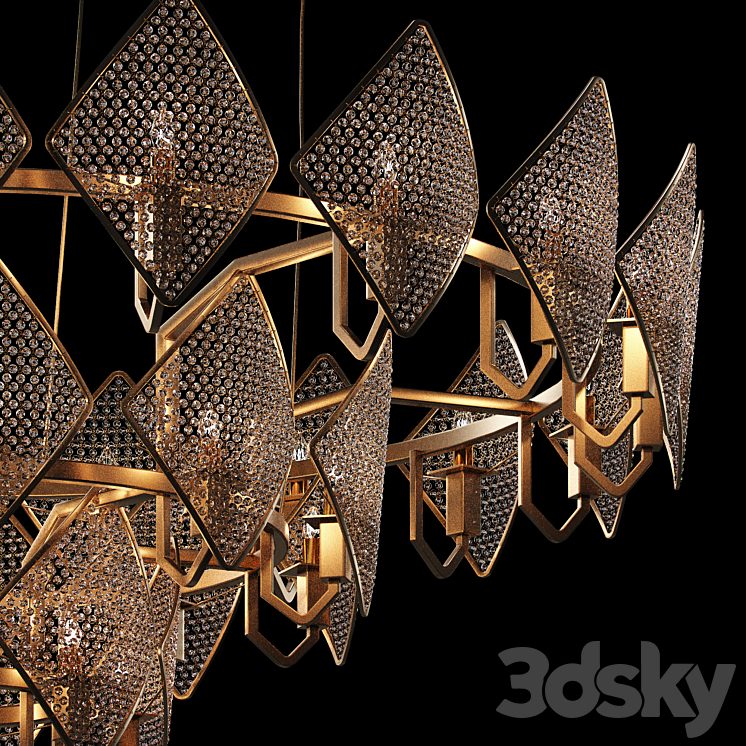 Chandeliers Baga by Patrizia gargandi 3DS Max Model - thumbnail 2