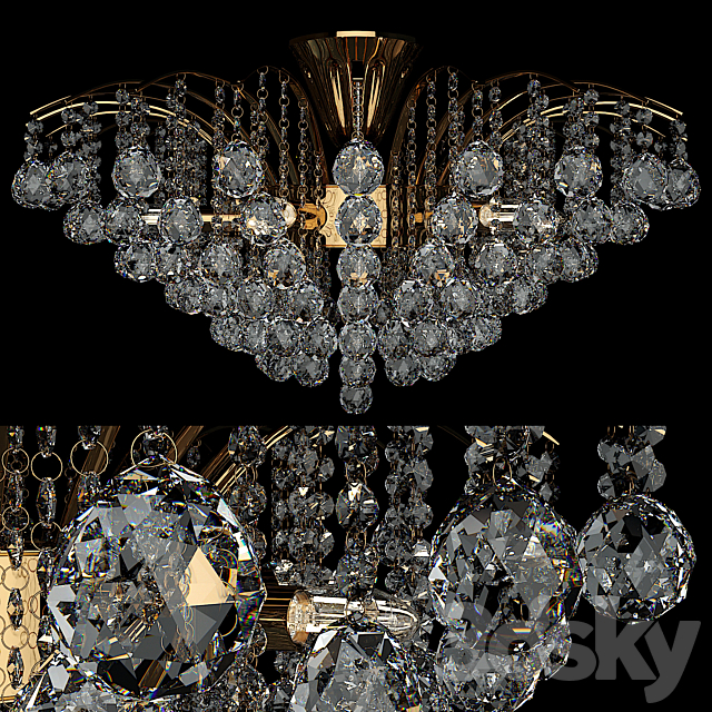 Crystal Chandelier 3DSMax File - thumbnail 1