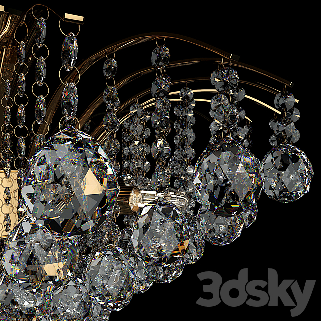 Crystal Chandelier 3DSMax File - thumbnail 2