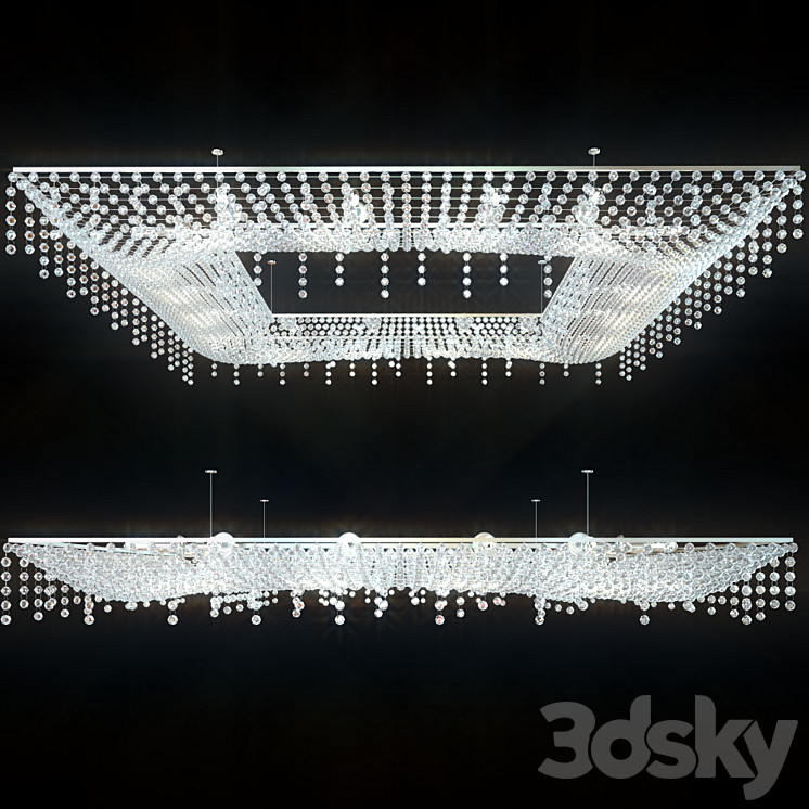 Crystal pendant 3DS Max - thumbnail 1