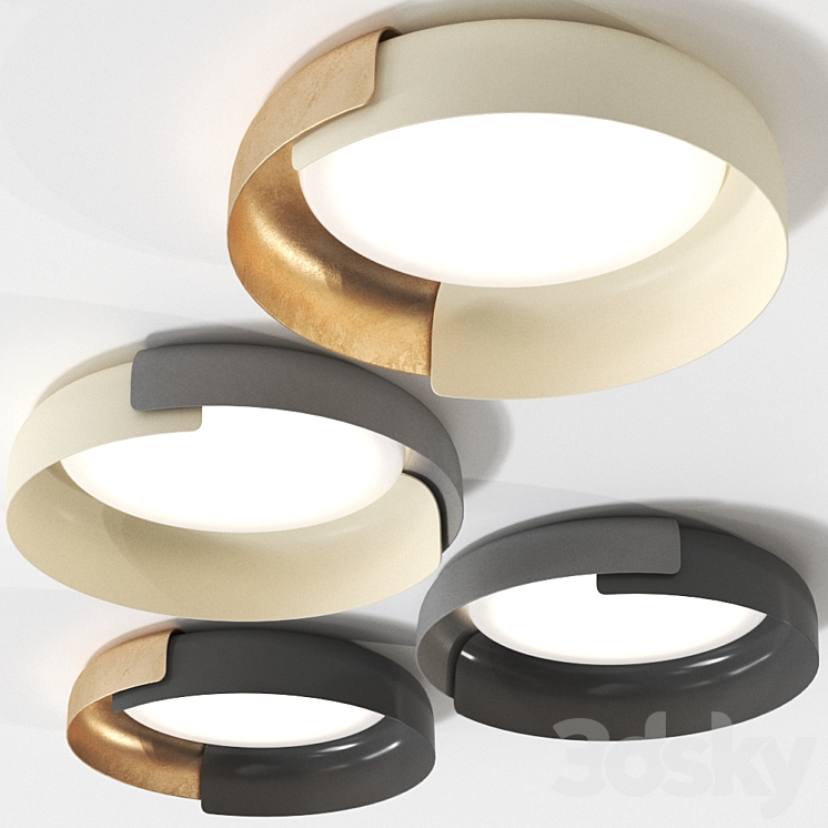 Dala Ceiling Light by Kundalini 3DS Max Model - thumbnail 2