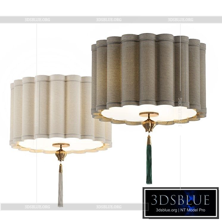 Dorette Flush Mount Ceiling Light by Anthropologie 3DS Max - thumbnail 3