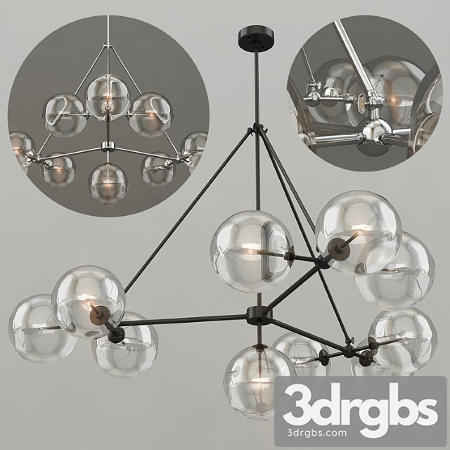 Eichholtz Chandelier Bermude 112073 111826 3dsmax Download - thumbnail 1