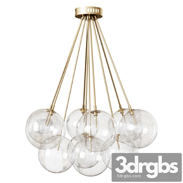 Eichholtz chandelier ceiling lamp molecule light fixture - thumbnail 1