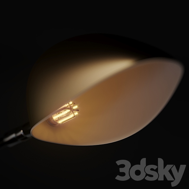 Industrial Modern 3-6 Light Ceiling Lamp 3DSMax File - thumbnail 3