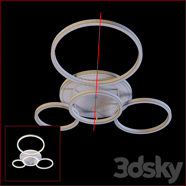 Led omicron ring light 3DS Max Model - thumbnail 3