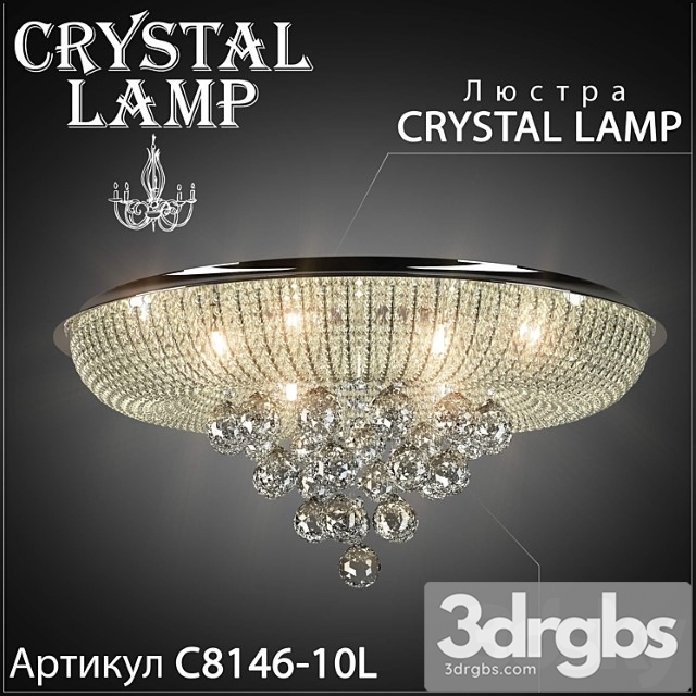 Liustra Crystal Lamp C8146 10l 3dsmax Download - thumbnail 1