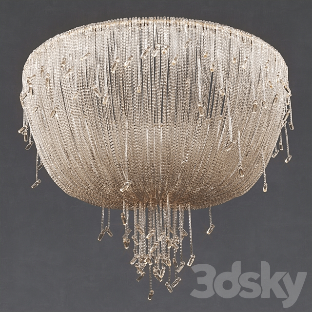 Louise Bradley – Crystal drape light 3DS Max Model - thumbnail 1