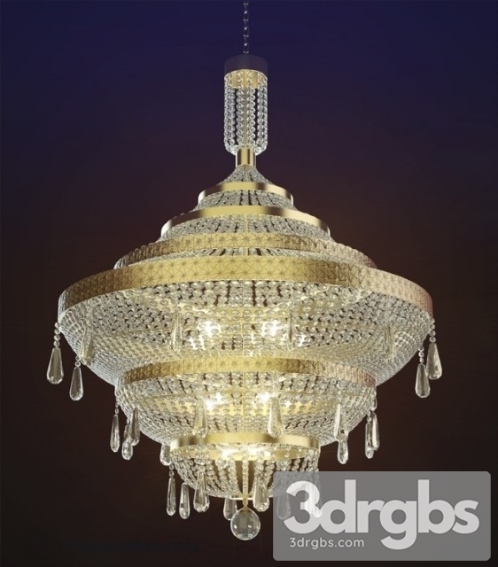 Luxury Classic Chandelier 3dsmax Download - thumbnail 1