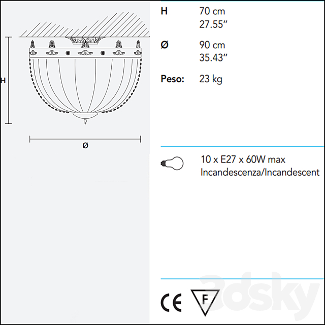 Masiero IMPERO-DECO VE 827 PL10 3ds Max - thumbnail 3