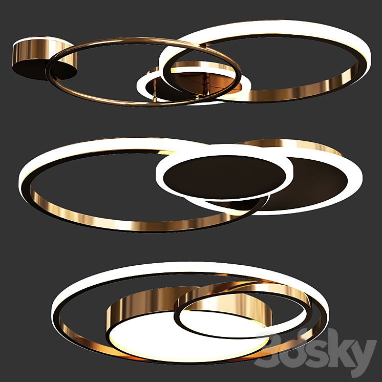 Medea ceiling lamp collection 3DS Max - thumbnail 1