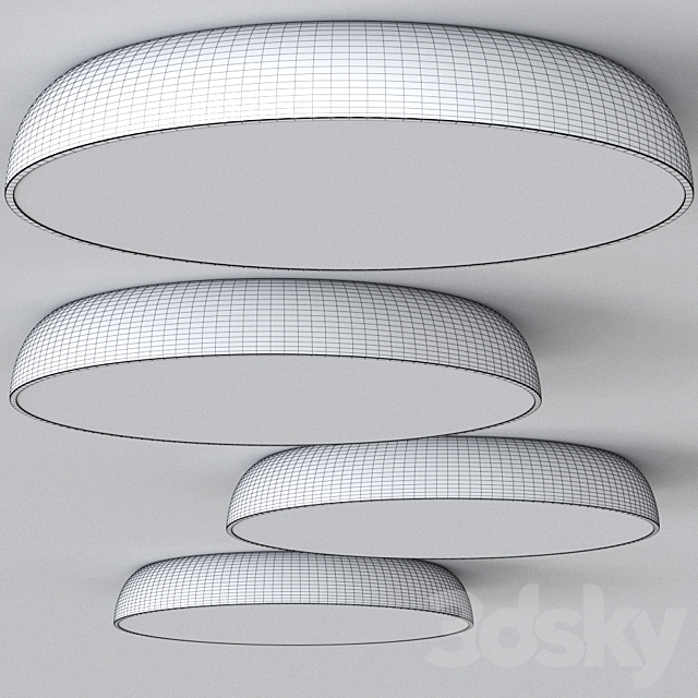 MEGA LED By Faro Barcelona Ceiling lamp 3DS Max Model - thumbnail 2