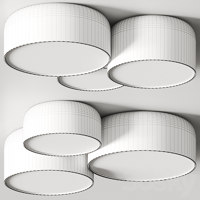 Ole Lighting Pot Ceiling Lamps 3DS Max Model - thumbnail 2