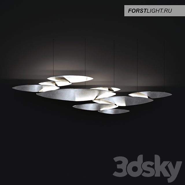 Pendant Lamp Forstlight I LUCCI ARGENTATI 14 3DSMax File - thumbnail 1