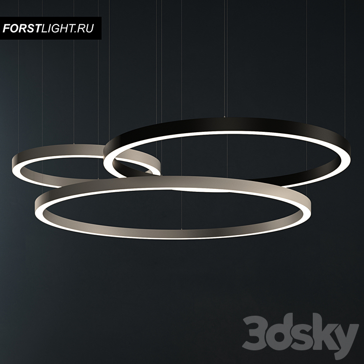 Pendant lamp Forstlight Ring 3DS Max - thumbnail 1