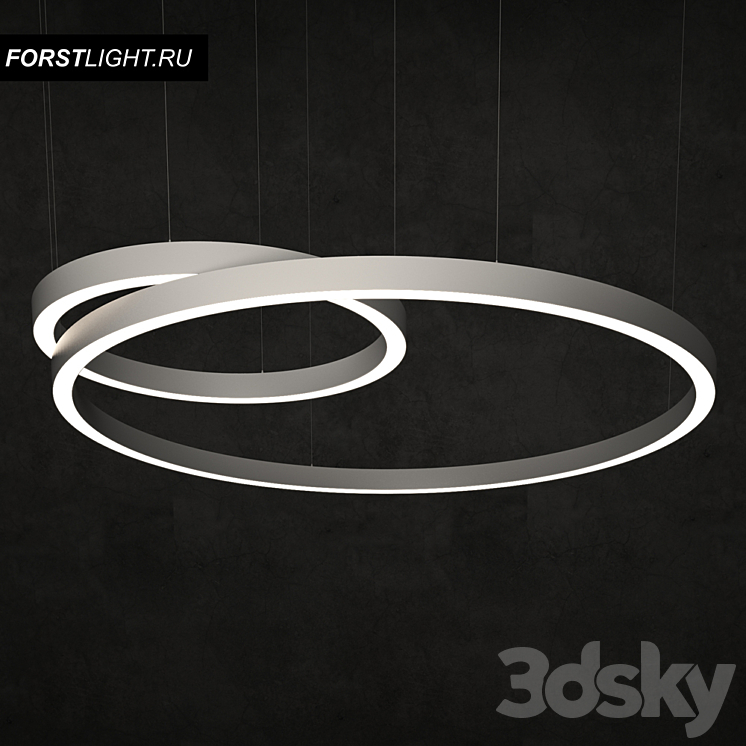 Pendant lamp Forstlight Ring 3DS Max - thumbnail 2