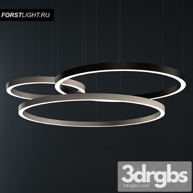 Pendant lamp forstlight ring 3dsmax Download - thumbnail 1