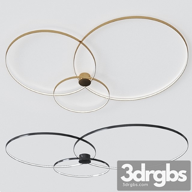 Rings Ceiling Lamp By Zava 3dsmax Download - thumbnail 1