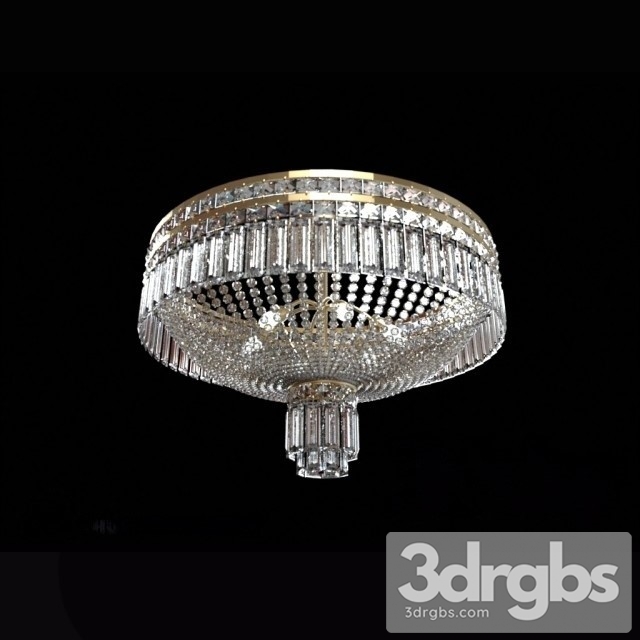 Round Crystal Lamp 3dsmax Download - thumbnail 1