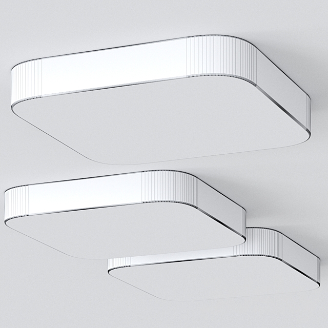 Slide square by Penta Ceiling luminaires 3DS Max Model - thumbnail 2