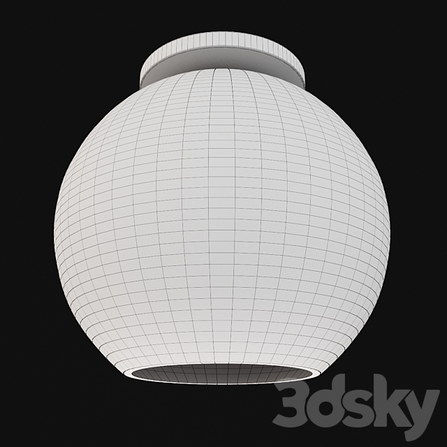 Utilitaire Globe Shade Flushmount 3ds Max - thumbnail 2