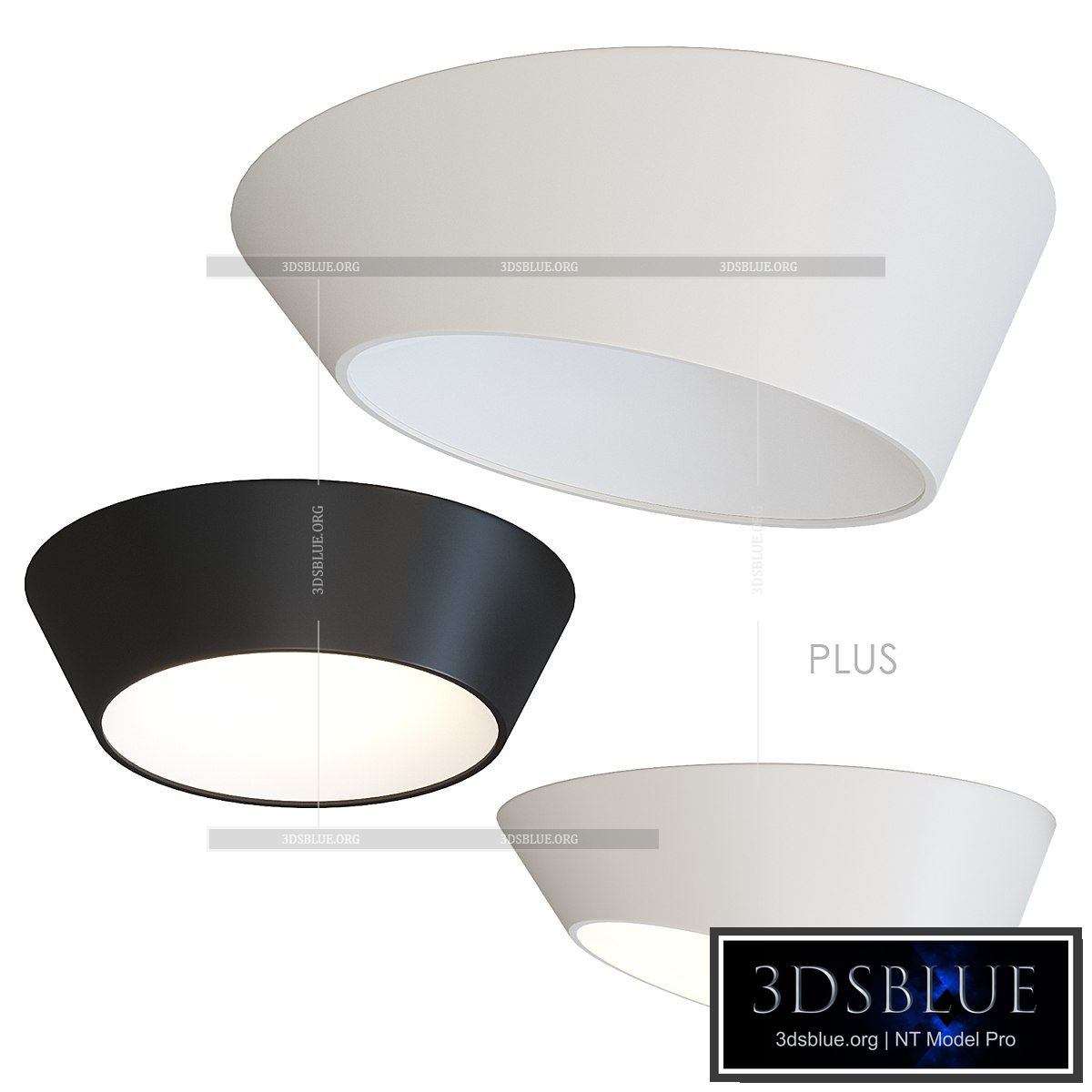 Vibia PLUS Ceiling lamp 3DS Max - thumbnail 3